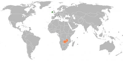 Замбија мапата во светот