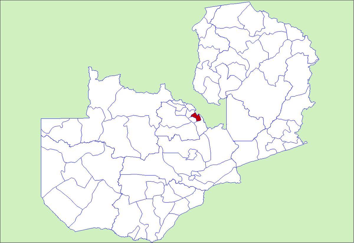 Карта на ndola Замбија
