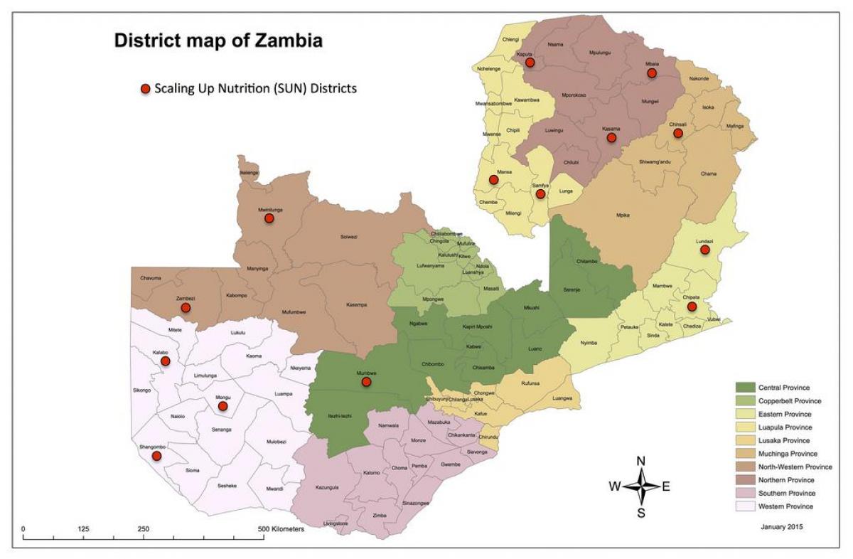 Замбија области ажурира сајтот